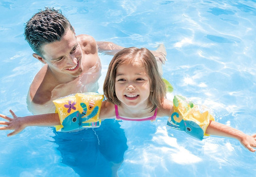 Imagen 2 de 2 de Flotador Brazos Brazalete Inflable Animales Marinos Intex