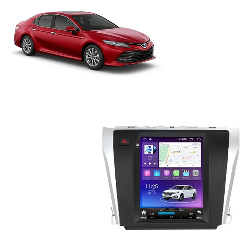 Multimídia Android Navpro Toyota Camry 2012-17 Tesla 4/64gb