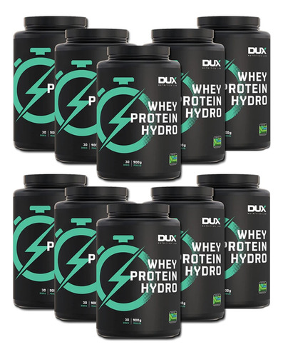 10 Unidades: Whey Hydro Pote - Nova Fórmula / Eficiente