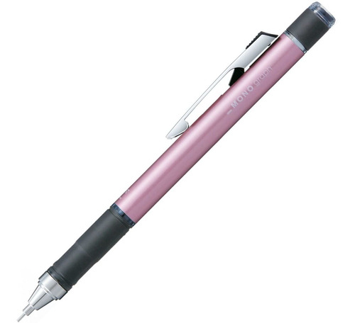 Lapiz Mecanico Rosa Metalico Punta 0,5mm Tombow Mono