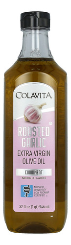 Aceite De Oliva Con Ajo Tostado Extra Virgen Colavita, 32onz
