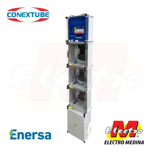 Gabinete 3 Medidor Enersa Termica Conextube  Electro Medina