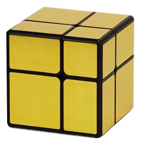 Cubo Mágico Dorado Modelo Asimetrico De 2x2x2 - 4 Por Lado