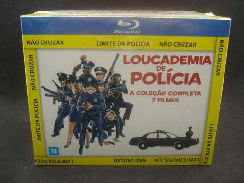 Blu-ray - Coleção Loucademia De Polícia (7 Discos) Original