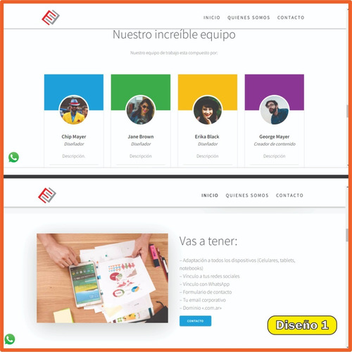 Imagen 2 de 10 de Diseño De Página Web One Page-landing-fácil, Rápida En 48hs