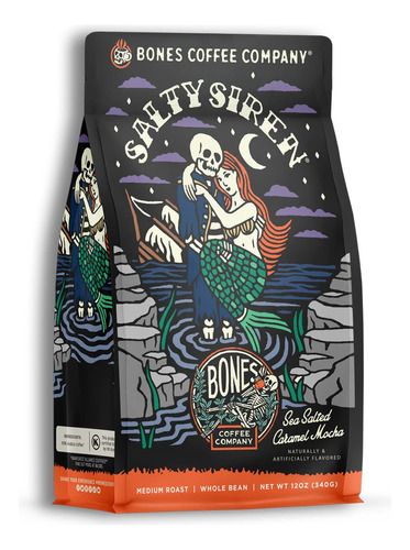 Bones Coffee Company - Café En Granos Enteros Salty Siren,.