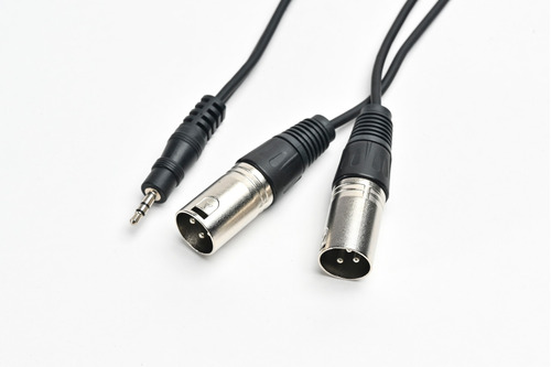 Imagen 1 de 7 de Cable Mini Plug A 2 Canon Xlr Macho Pro Audio 3,6 Mts Cuota