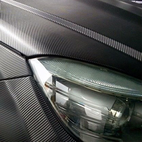 Vinil Adesivo Envelopar Fibra Carbono Notebook Car 18cm X 1m Cor Preto