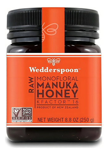 Mel Manuka Wedderspoon 250grs Unpasteurized New Zealand