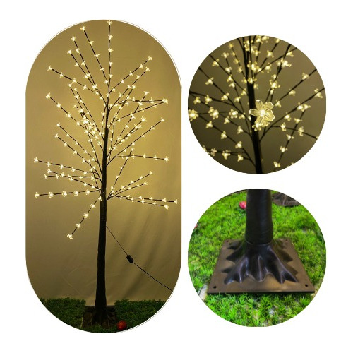 Arbol Arbolito Navidad Flor Cerezo 320 Luces Led 1.80m