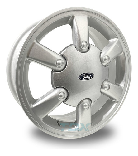 Rodas Ford Escort Ghia Mondeo Aro 15 4x108 (jogo) + Bicos Cor Prata