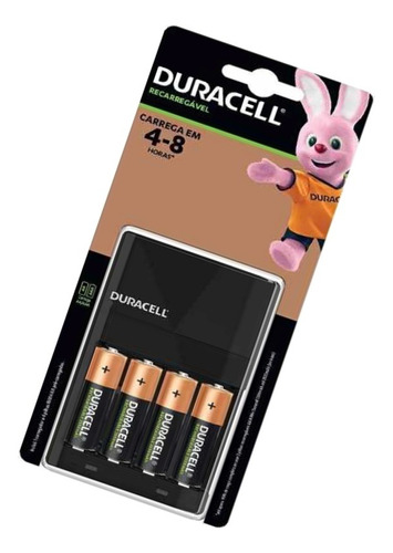 Cargador Duracell Aa Aaa Batería  Incluye 4 Pilas 
