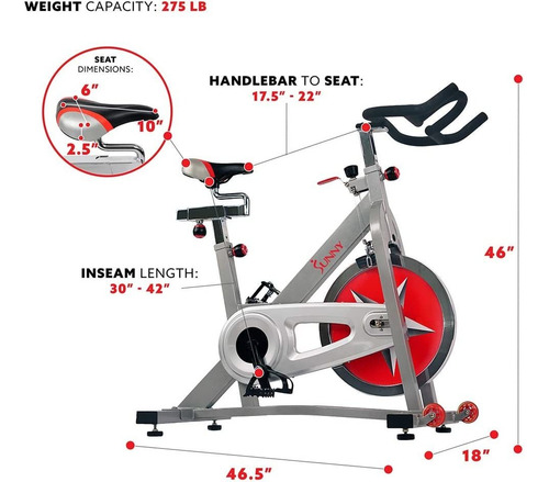 Bicicleta De Ciclismo De Interior Profesional Sunny Health