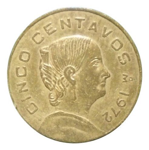 México 5 Centavos Josefita Años 70's 2on#2