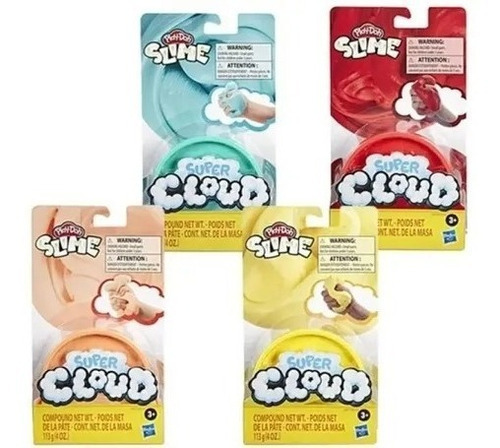Masa Slime Play Doh Super Cloud Esponjoso Suave Infantil Color Naranja