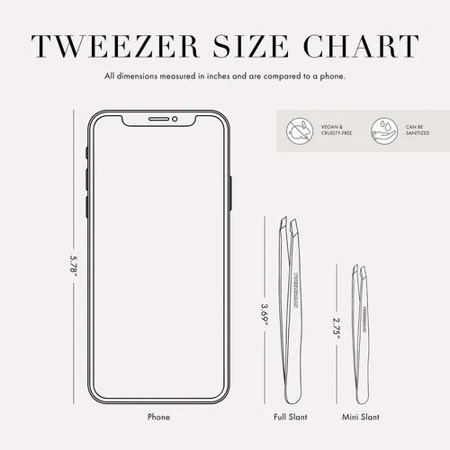 Pinza Pequeña Inclinada De Acero Inoxidable Tweezerman, Rosa