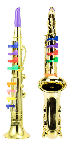 Juego De Instrumentos Musicales De Viento Para Niños Y Saxof