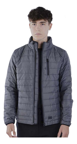 Campera Diego Canolada Gris Oscuro Aire Libre