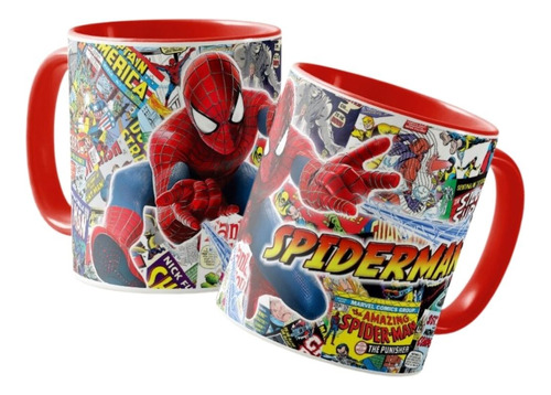 Mug  Spider Man Ceramica Taza  Ceramica 11 Onz
