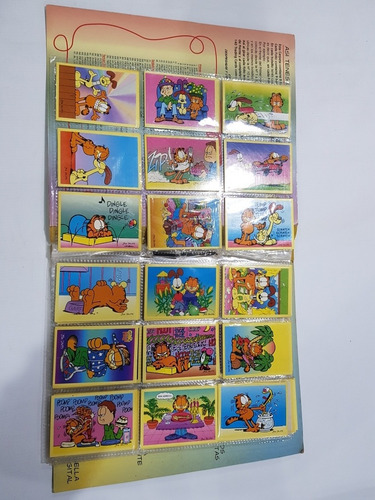 Imagen 5 de 8 de Antiguo Álbum Figuritas Garfield + 115 Figuritas Mag 58598