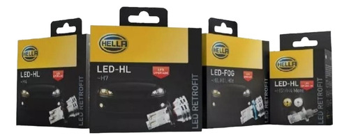 Hella Focos Retrofit H1 200% Mas Luz 6500k 12-24v 19w