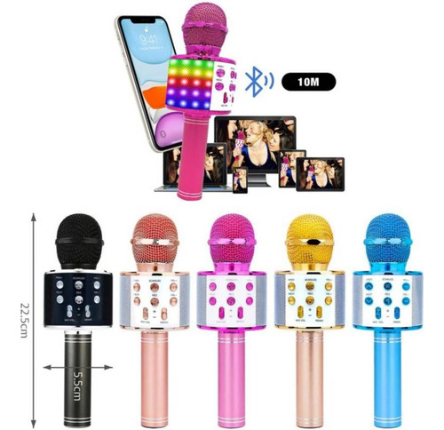 Micrófono Karaoke Portátil Con Bluetooth