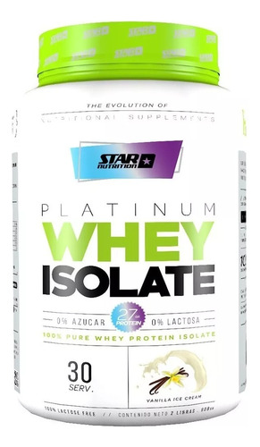 Proteina 100% Isolada Star Nutrition X 2 Lb - Libre Lactosa