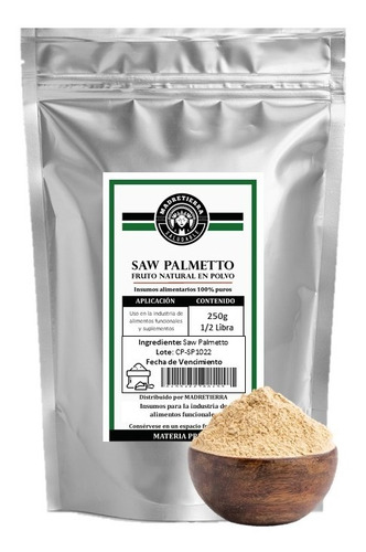 Saw Palmetto En Polvo X250gr - g a $631