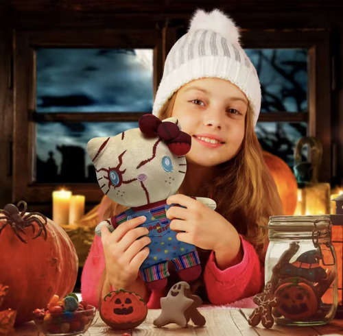 Pelúcia Hello Kitty Chucky Halloween Dia Das Bruxas