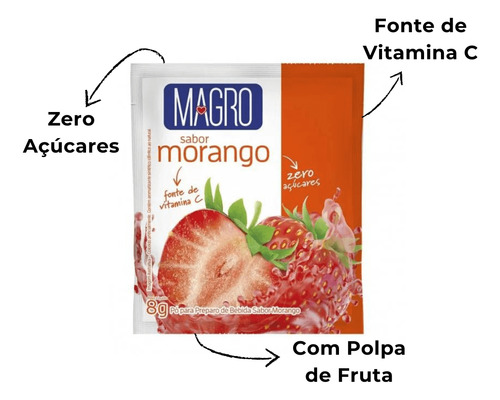 Suco Em Pó Zero Açúcar Magro 8g Sabores Variados Kit Com 90
