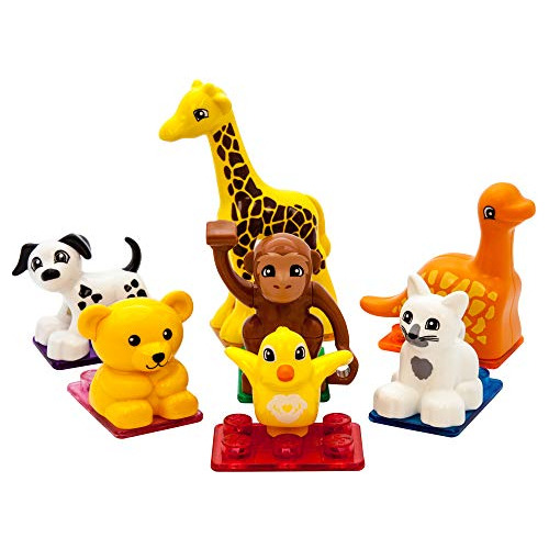 7pc  Ic Animal Action Figure Set For   Building Block E...