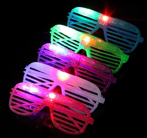 Lentes Led Luminosos! Pack De 6 Unidades