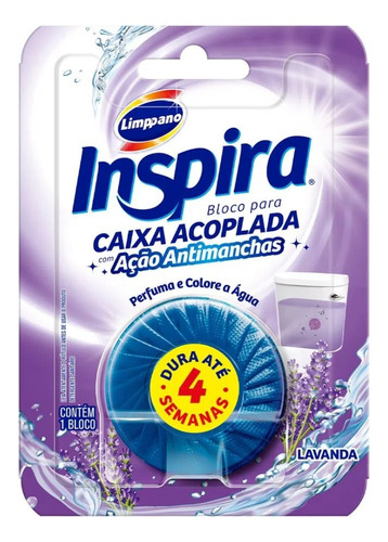 Tablete Bloco Sanitário Para Caixa Acoplada Inspira Lavanda