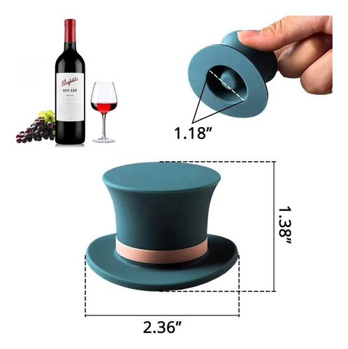 Tapón Sellador Al Vacío De Botella De Vino Reutilizable