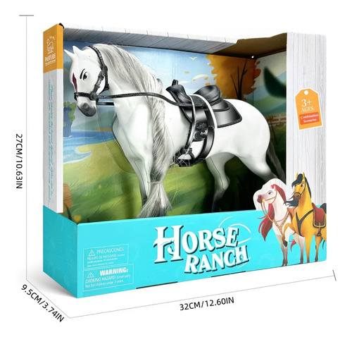 Caja De Colores Blanca Para Montar A Caballo 616a - EnvĂo Gr