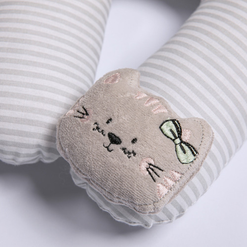 Almofada De Pescoço Bebê+6 Meses Papi Gatinha 26cmx25cmx6cm