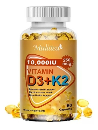 Vitamina D3 Y K2 10000 Veganas