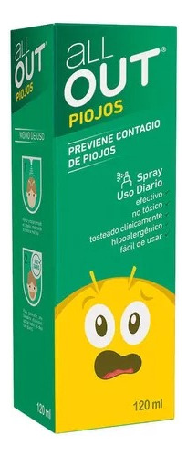 All Out Spray Preventivo Contra Piojos 120 Ml