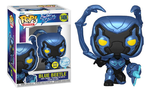 Funko Pop! Blue Beetle - Blue Beetle #1406 Glows In The Dark