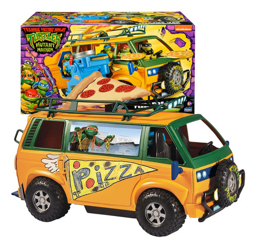 Tortugas Ninja Combi Camioneta Van Lanzador De Pizza El Rey