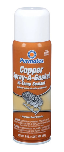 Permatex Copper Sellador Alta Temperatura Empaque Camara 9oz