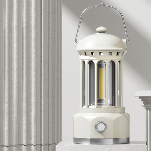 Lámpara De Césped Retro Impermeable Cob Emergency Light Con