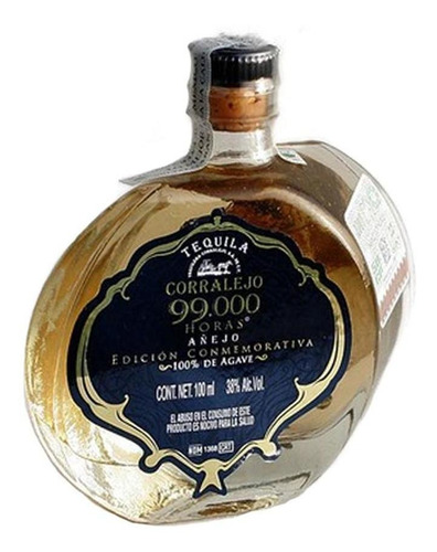 Tequila Corralejo 99,000 Horas Añejo Mini 100 Ml