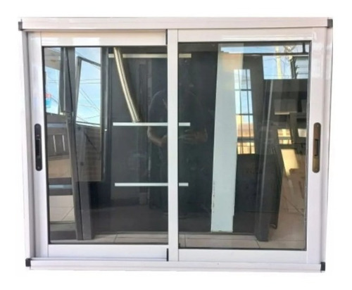 Ventana Corrediza De Aluminio Modena 150x100 Vidrio 4mm