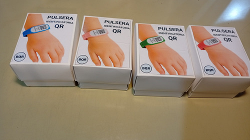 Pulsera Qr Alerta Medica Identificación Diabetes Autismo Pink 2 Cm 25 Cm