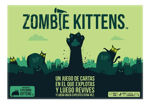 Zombie Kittens: Juego Mesa 7+ - Exploding Kittens Es