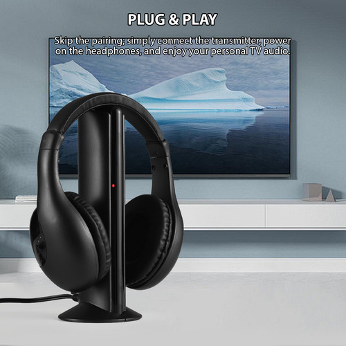 Auriculares Inalámbricos Para Tv Con Transmisor Y Decodifica