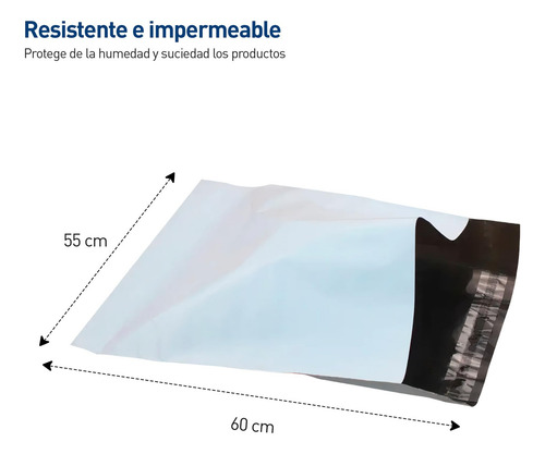 Bluelander 50 Bolsa De Embalaje 38*46 Cm, Sobre De Plástico
