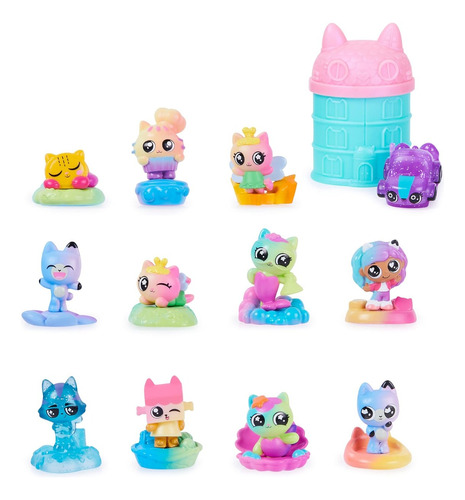 Casa De Muñecas De Gabby, 12 Minifiguras De Meow Mazing