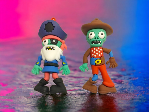 Llaveros De Goma De Plantas Vs Zombies Con Correa Inportados